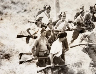Angriff auf die Rebellenstellung, Somosierra, Madrid